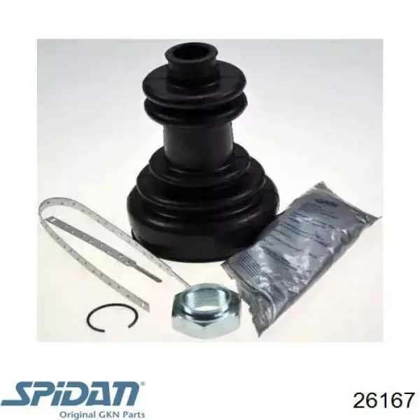 Osłona przegubu homokinetycznego półosi przedniej zewnętrzna GKN-Spidan 26167 cena, od 9,70 USD