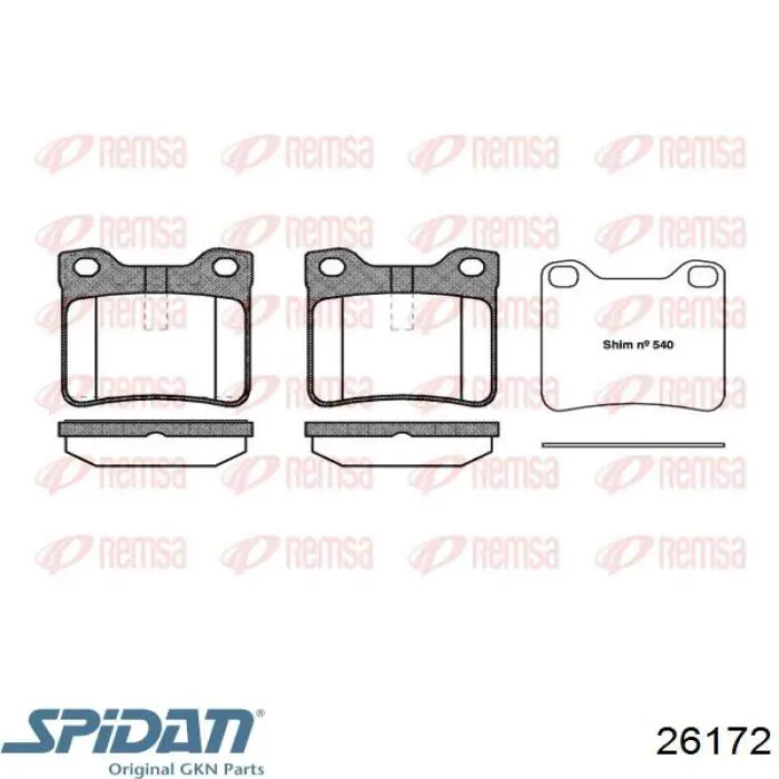 Do koszyka 26172 GKN-Spidan Osłona przegubu homokinetycznego półosi przedniej wewnętrzna