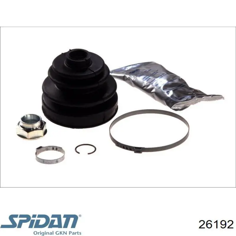 Osłona przegubu homokinetycznego półosi przedniej zewnętrzna GKN-Spidan 26192 cena, od 11,96 USD