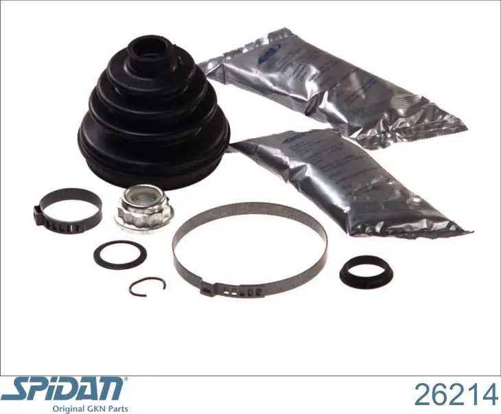 Osłona przegubu homokinetycznego półosi przedniej zewnętrzna GKN-Spidan 26214 cena, od 11,47 USD