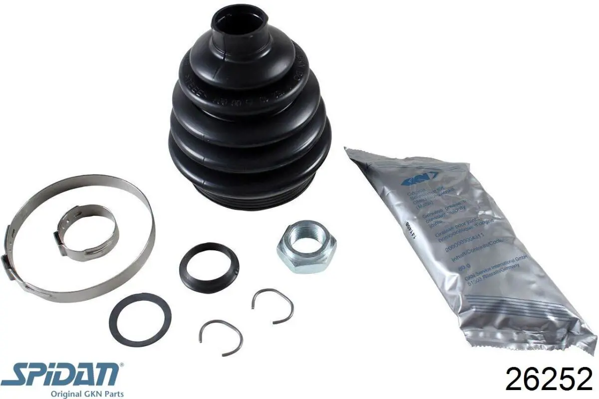 Do koszyka 26252 GKN-Spidan Osłona przegubu homokinetycznego półosi przedniej zewnętrzna