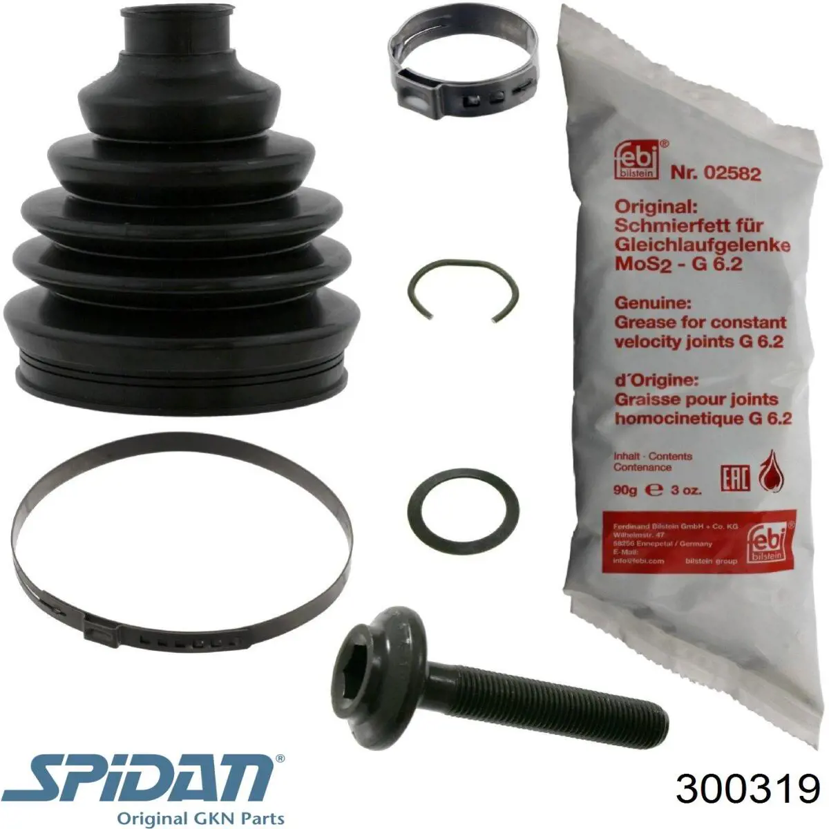 300319 GKN-Spidan Osłona przegubu homokinetycznego półosi przedniej zewnętrzna