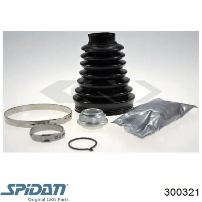 Do koszyka 300321 GKN-Spidan Osłona przegubu homokinetycznego półosi przedniej zewnętrzna