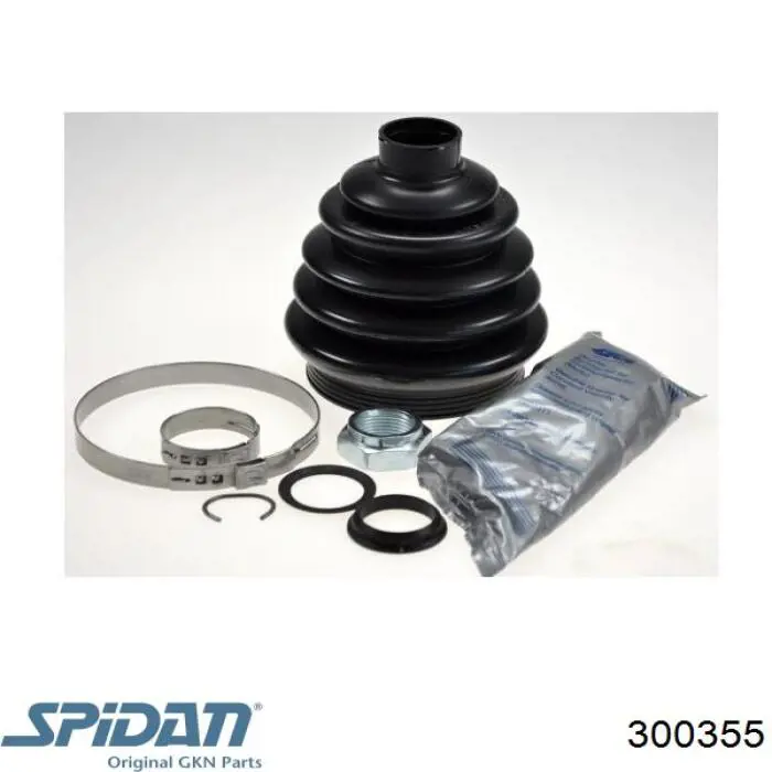 Osłona przegubu homokinetycznego półosi przedniej zewnętrzna 300355 GKN-Spidan