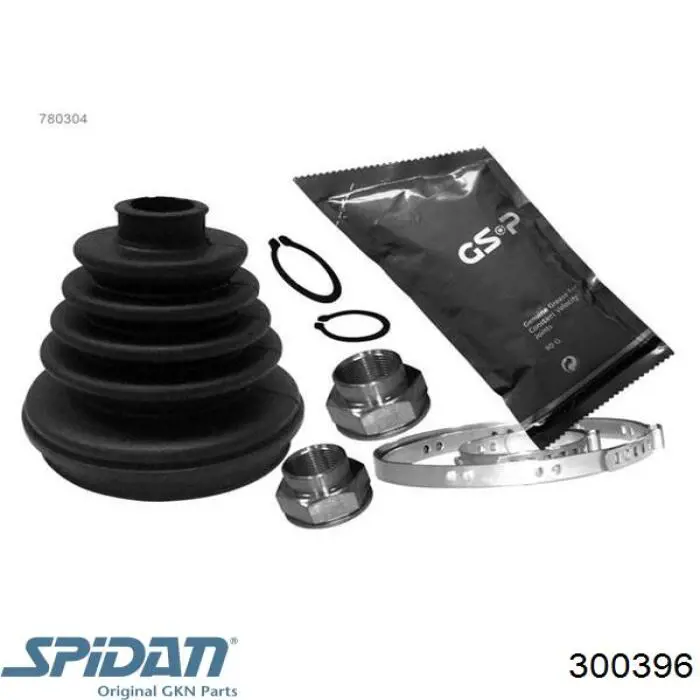 Do koszyka 300396 GKN-Spidan Osłona przegubu homokinetycznego półosi przedniej zewnętrzna