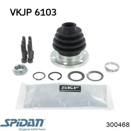 Osłona przegubu homokinetycznego półosi przedniej wewnętrzna GKN-Spidan 300468 cena, od 12,09 USD
