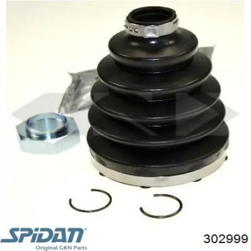 Do koszyka 302999 GKN-Spidan Osłona przegubu homokinetycznego półosi przedniej zewnętrzna