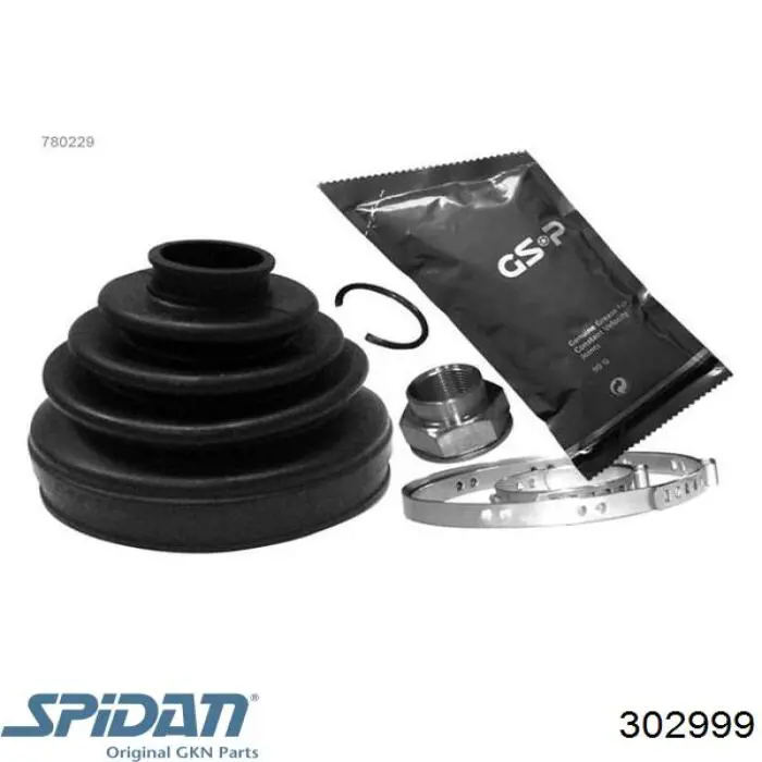 302999 GKN-Spidan Osłona przegubu homokinetycznego półosi przedniej zewnętrzna