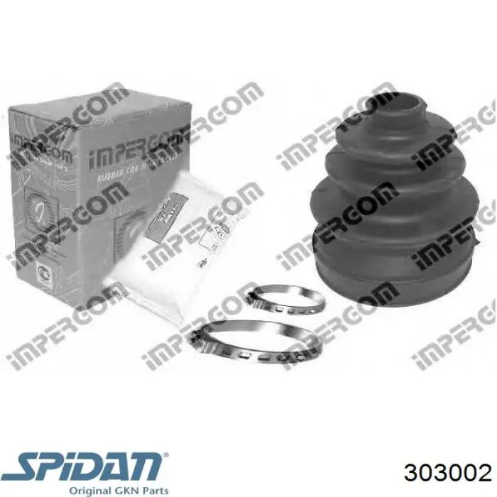 Do koszyka 303002 GKN-Spidan Osłona przegubu homokinetycznego półosi przedniej zewnętrzna