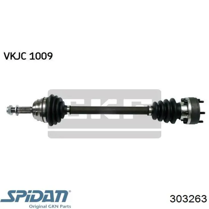 Osłona przegubu homokinetycznego półosi przedniej zewnętrzna 303263 GKN-Spidan
