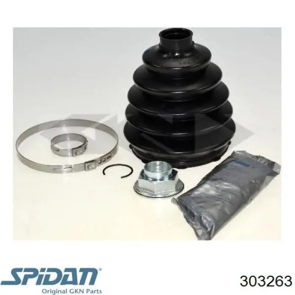 Osłona przegubu homokinetycznego półosi przedniej zewnętrzna GKN-Spidan 303263 cena, od 13,02 USD