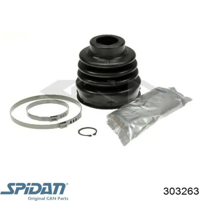 Do koszyka 303263 GKN-Spidan Osłona przegubu homokinetycznego półosi przedniej zewnętrzna