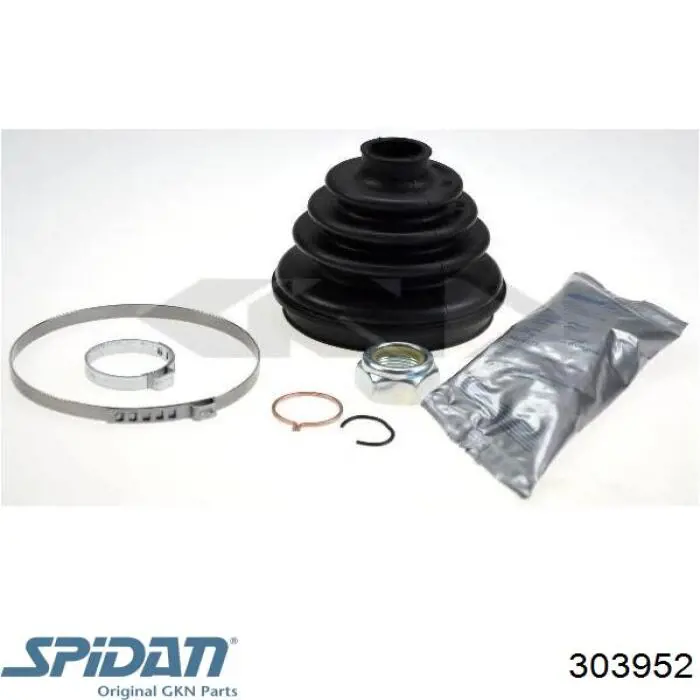 Do koszyka 303952 GKN-Spidan Osłona przegubu homokinetycznego półosi przedniej zewnętrzna