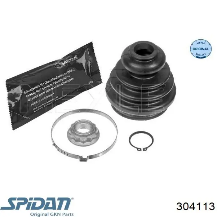 Do koszyka 304113 GKN-Spidan Osłona przegubu homokinetycznego półosi przedniej wewnętrzna