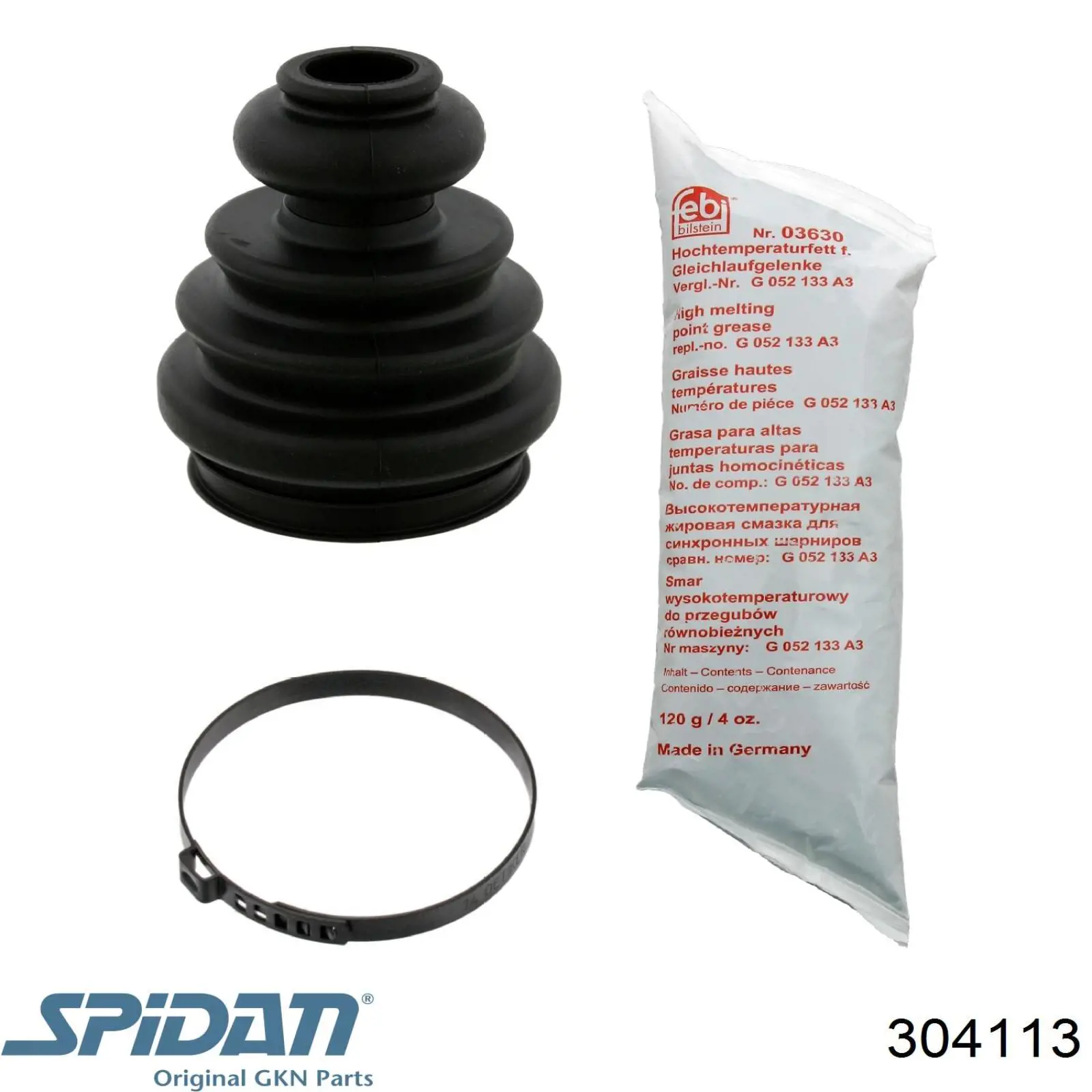 304113 GKN-Spidan Osłona przegubu homokinetycznego półosi przedniej wewnętrzna