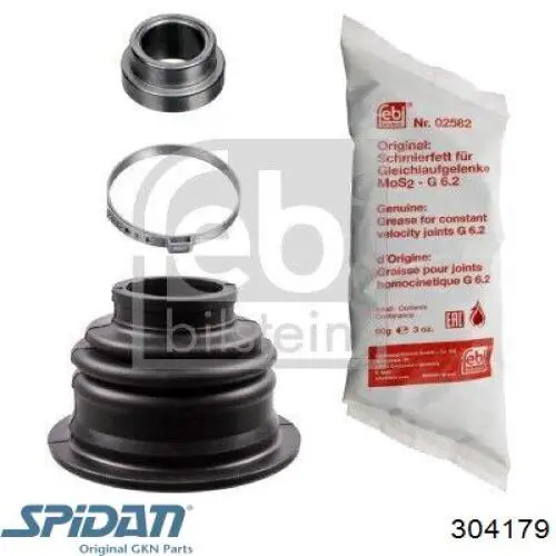 304179 GKN-Spidan Osłona przegubu homokinetycznego półosi przedniej wewnętrzny lewy