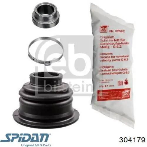 Osłona przegubu homokinetycznego półosi przedniej wewnętrzny lewy 304179 GKN-Spidan