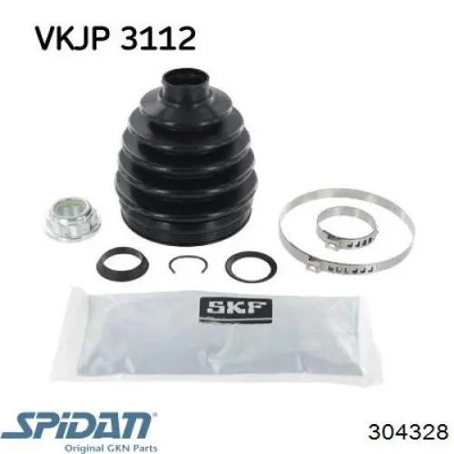 Do koszyka 304328 GKN-Spidan Osłona przegubu półosi tylnej zewnętrzna