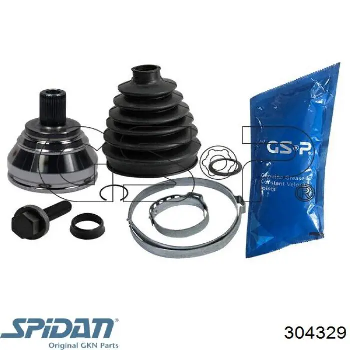 304329 GKN-Spidan Przegub homokinetyczny przedni zewnętrzny