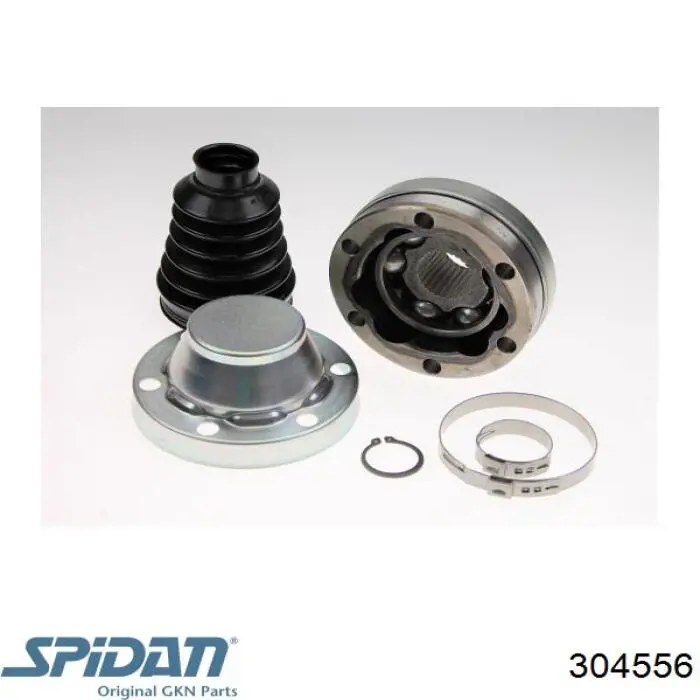 Do koszyka 304556 GKN-Spidan Przegub homokinetyczny przedni wewnętrzny