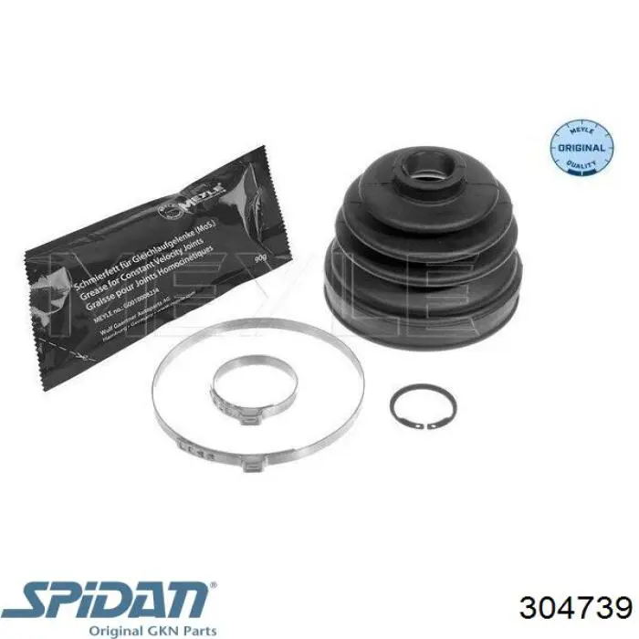 304739 GKN-Spidan Osłona przegubu homokinetycznego półosi przedniej wewnętrzna