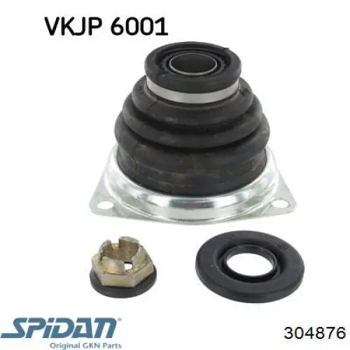 304876 GKN-Spidan Osłona przegubu homokinetycznego półosi przedniej wewnętrzny lewy