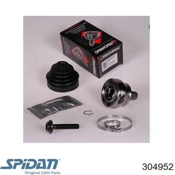 Do koszyka 304952 GKN-Spidan Przegub homokinetyczny przedni zewnętrzny