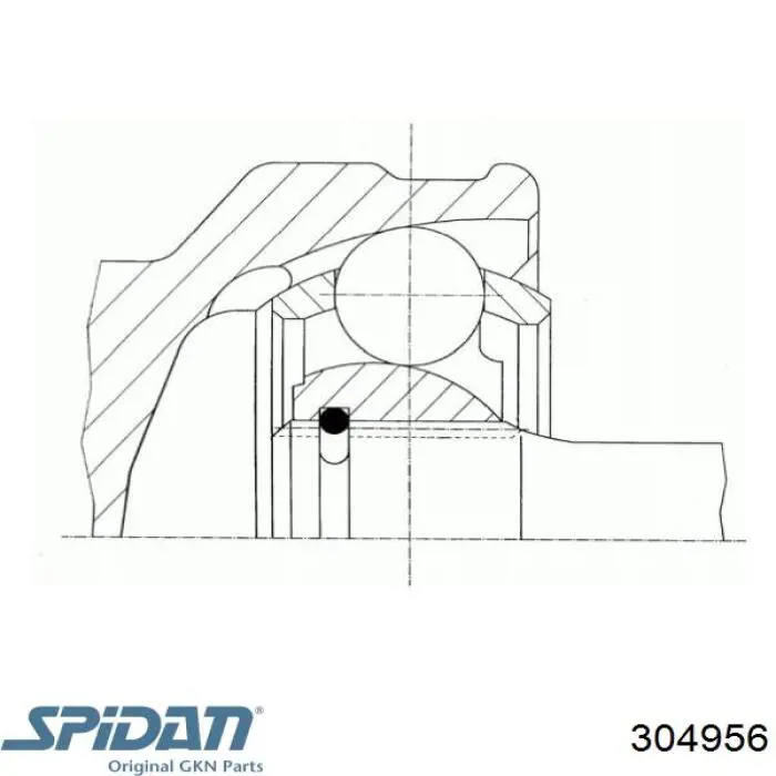 304956 GKN-Spidan przegub homokinetyczny przedni zewnętrzny