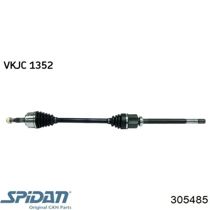 Do koszyka 305485 GKN-Spidan Półoś napędowa przednia prawa