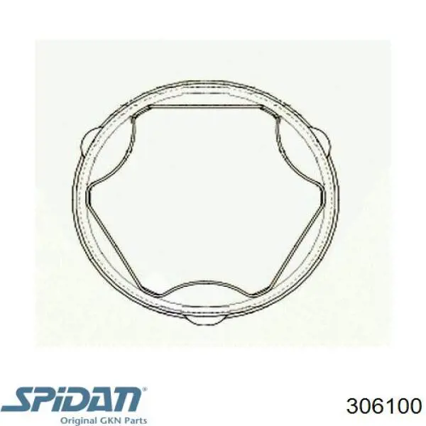 Osłona przegubu homokinetycznego półosi przedniej wewnętrzna GKN-Spidan 306100 cena, od 18,24 USD