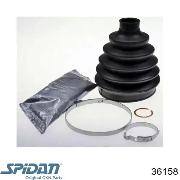 Osłona przegubu homokinetycznego półosi przedniej zewnętrzna GKN-Spidan 36158 cena, od 10,32 USD