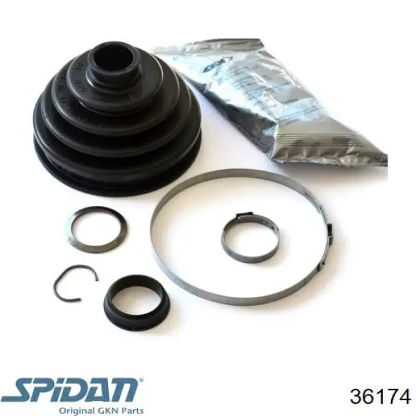 Do koszyka 36174 GKN-Spidan Osłona przegubu homokinetycznego półosi przedniej zewnętrzna