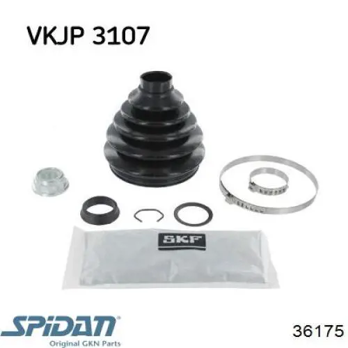 Do koszyka 36175 GKN-Spidan Osłona przegubu homokinetycznego półosi przedniej zewnętrzna