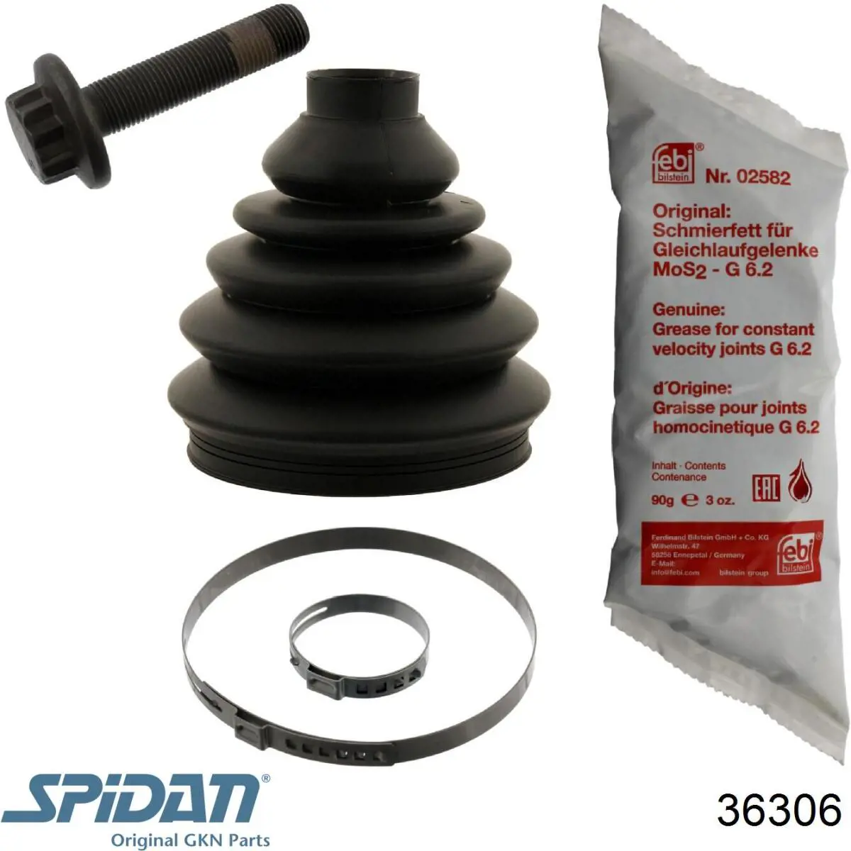 36306 GKN-Spidan Osłona przegubu homokinetycznego półosi przedniej zewnętrzna
