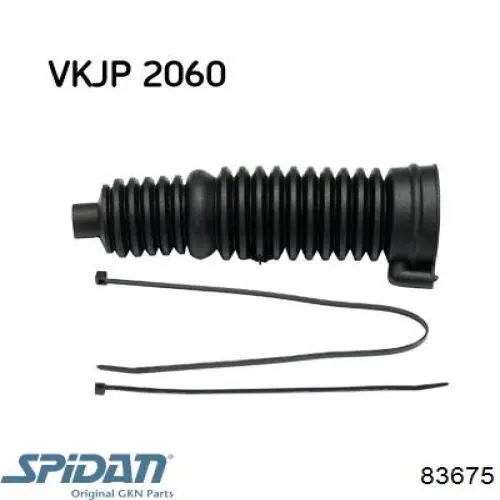 Do koszyka 83675 GKN-Spidan Osłona mechanizmu kierowniczego (maglownicy)