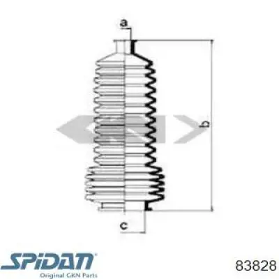 Osłona przekładni kierowniczej (maglownicy) prawa GKN-Spidan 83828 cena, od 7,86 USD