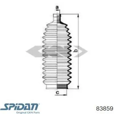 Osłona mechanizmu kierowniczego (maglownicy) GKN-Spidan 83859 cena, od 7,28 USD