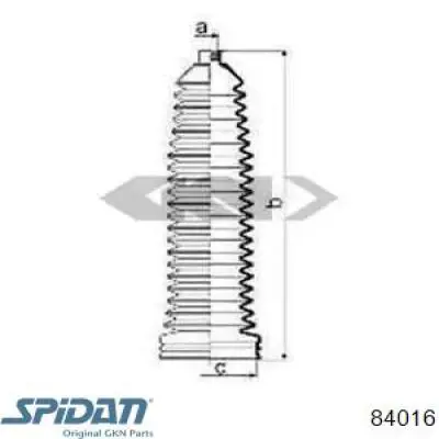 Osłona mechanizmu kierowniczego (maglownicy) GKN-Spidan 84016 cena, od 13,18 USD