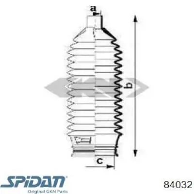 Osłona mechanizmu kierowniczego (maglownicy) GKN-Spidan 84032 cena, od 8,97 USD