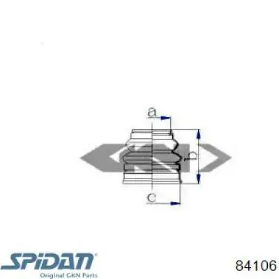 84106 GKN-Spidan osłona mechanizmu kierowniczego (maglownicy)