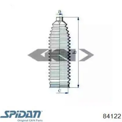 Osłona mechanizmu kierowniczego (maglownicy) GKN-Spidan 84122 cena, od 7,59 USD
