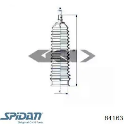 Osłona mechanizmu kierowniczego (maglownicy) GKN-Spidan 84163 cena, od 9,49 USD