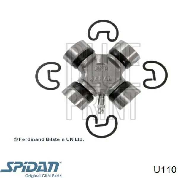 Krzyżak wału Cardana tylnego GKN-Spidan U110 cena, od 16,45 USD
