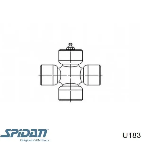 Krzyżak wału Cardana tylnego GKN-Spidan U183 cena, od 17,20 USD