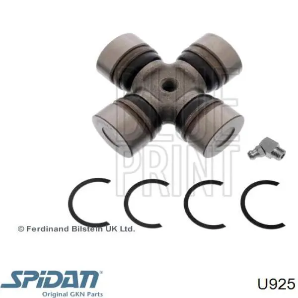 Krzyżak wału Cardana tylnego GKN-Spidan U925 cena, od 23,23 USD