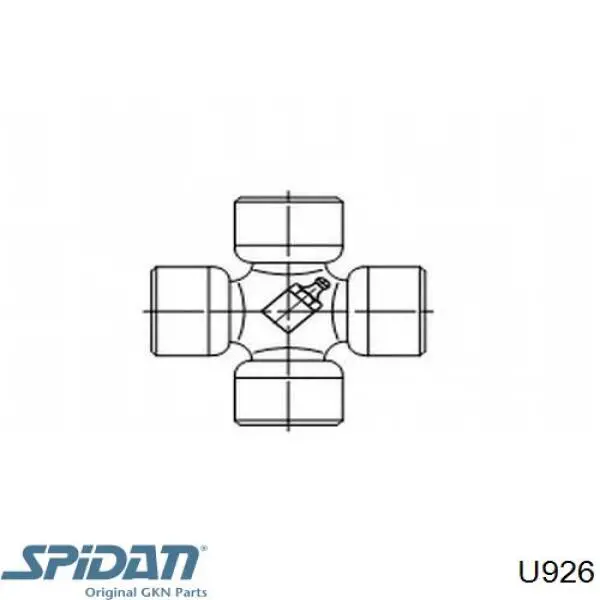 U926 GKN-Spidan Krzyżak wału Cardana tylnego