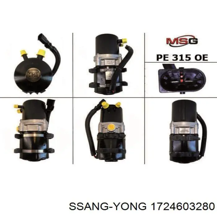 1724603280 Ssang Yong Pompa wspomagania hydraulicznego kierownicy