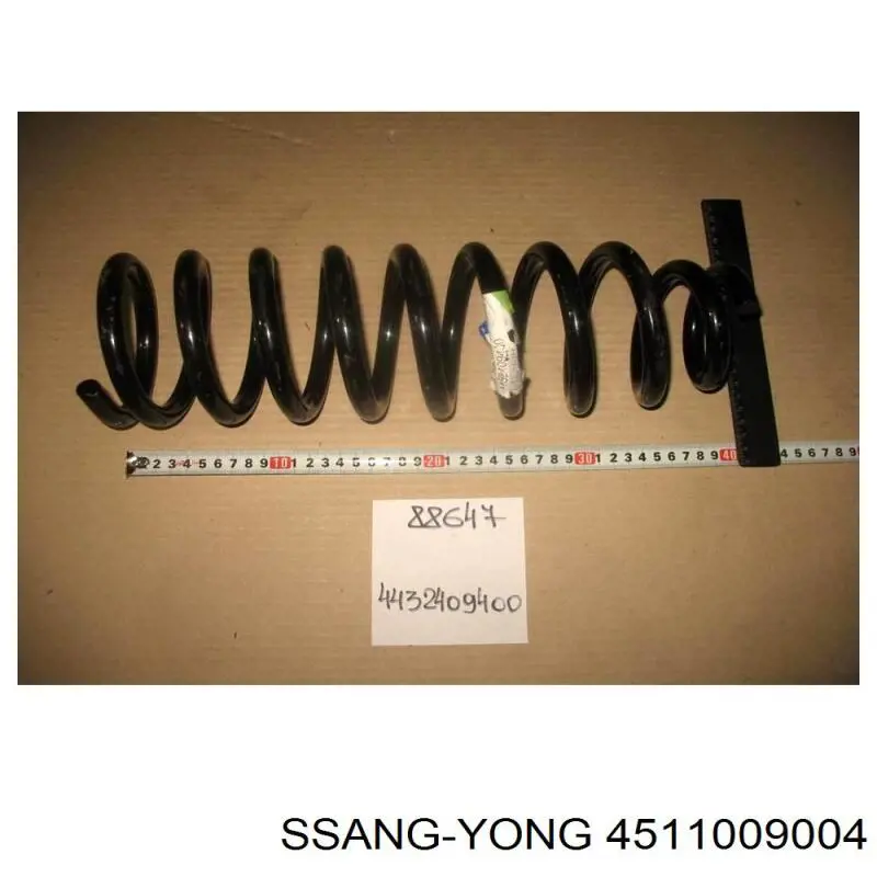 Sprężyna tylna Ssang Yong 4511009004 cena, od 72,82 USD