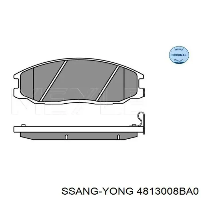 Klocki hamulcowe przednie tarczowe Ssang Yong 4813008BA0 cena, od 26,24 USD