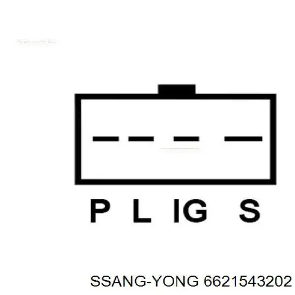 6621543202 Ssang Yong Alternator
